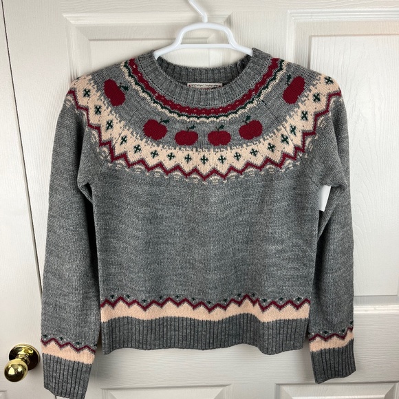 Kiel James Patrick Sweaters - Kiel James Patrick Apple Picking Collection Sweater Gray Size Small